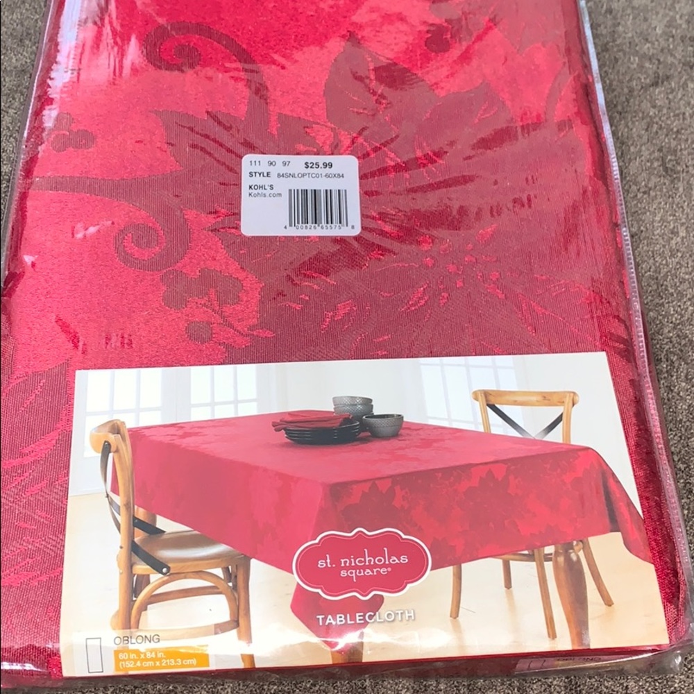 Poinsettia tablecloth
